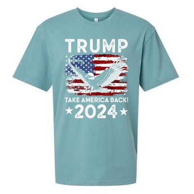 Donald Trump 2024 Take America Back USA United States Sueded Cloud Jersey T-Shirt