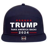 Trump Take America Back 2024 Election 7 Panel Mesh Trucker Snapback Hat