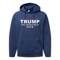 Trump Take America Back 2024 Election Performance Fleece Hoodie