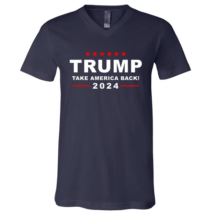 Trump Take America Back 2024 Election V-Neck T-Shirt