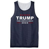 Trump Take America Back 2024 Election Mesh Reversible Basketball Jersey Tank