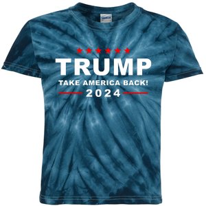 Trump Take America Back 2024 Election Kids Tie-Dye T-Shirt