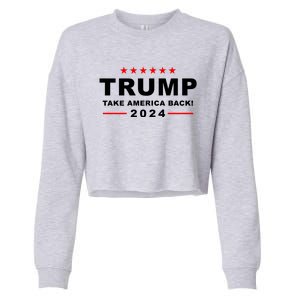 Trump Take America Back 2024 Election Cropped Pullover Crew