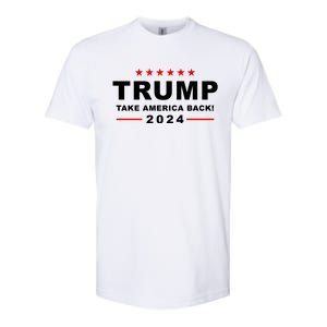 Trump Take America Back 2024 Election Softstyle CVC T-Shirt