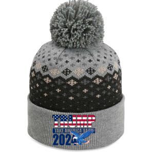 Trump Take America Back 2024 Eagle The Baniff Cuffed Pom Beanie