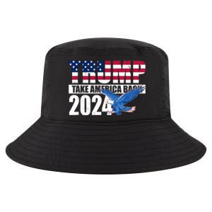 Trump Take America Back 2024 Eagle Cool Comfort Performance Bucket Hat