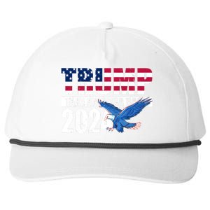 Trump Take America Back 2024 Eagle Snapback Five-Panel Rope Hat