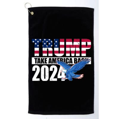 Trump Take America Back 2024 Eagle Platinum Collection Golf Towel