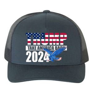 Trump Take America Back 2024 Eagle Yupoong Adult 5-Panel Trucker Hat