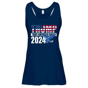 Trump Take America Back 2024 Eagle Ladies Essential Flowy Tank