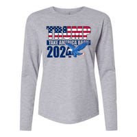 Trump Take America Back 2024 Eagle Womens Cotton Relaxed Long Sleeve T-Shirt