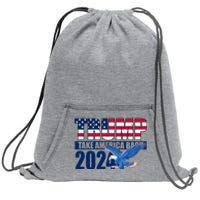 Trump Take America Back 2024 Eagle Sweatshirt Cinch Pack Bag