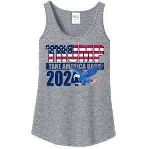 Trump Take America Back 2024 Eagle Ladies Essential Tank