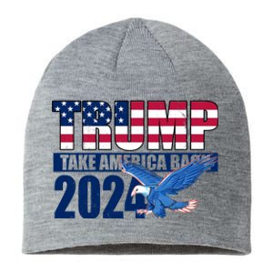 Trump Take America Back 2024 Eagle Sustainable Beanie