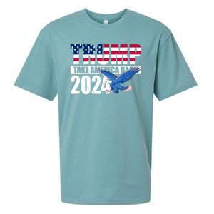 Trump Take America Back 2024 Eagle Sueded Cloud Jersey T-Shirt