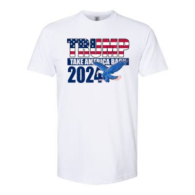 Trump Take America Back 2024 Eagle Softstyle® CVC T-Shirt