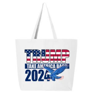 Trump Take America Back 2024 Eagle 25L Jumbo Tote