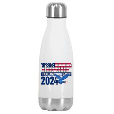 Trump Take America Back 2024 Eagle Stainless Steel Insulated Water Bottle