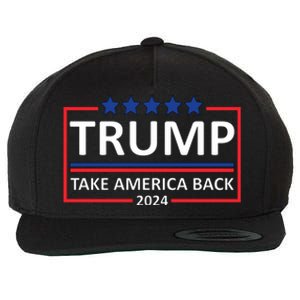  Donald Trump 2024 Take America Back USA United States Wool Snapback Cap