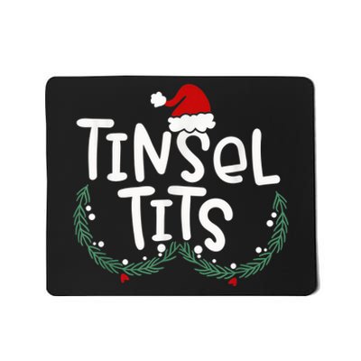 Tinsel Tits And Jingle Balls Funny Matching Christmas Couple Mousepad