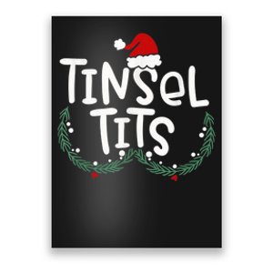 Tinsel Tits And Jingle Balls Funny Matching Christmas Couple Poster