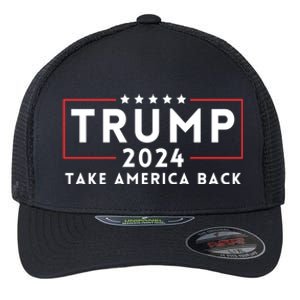 Donald Trump 2024 Take America Back USA United States Flexfit Unipanel Trucker Cap