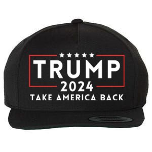 Donald Trump 2024 Take America Back USA United States Wool Snapback Cap