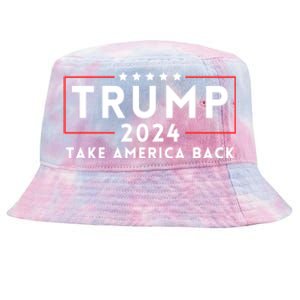 Donald Trump 2024 Take America Back USA United States Tie-Dyed Bucket Hat