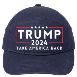 Donald Trump 2024 Take America Back USA United States 7-Panel Snapback Hat