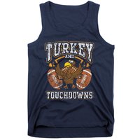 Thanksgiving Turkey And Touchdowns Football Tank Top