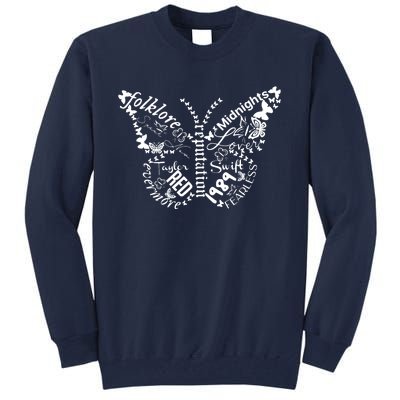 Taylor Ttpd Album Butterfly Silhouette Tall Sweatshirt