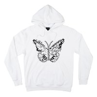 Taylor Ttpd Album Butterfly Silhouette Hoodie