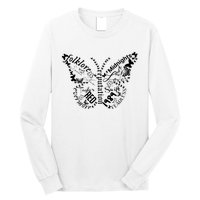 Taylor Ttpd Album Butterfly Silhouette Long Sleeve Shirt