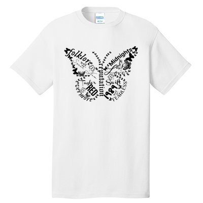 Taylor Ttpd Album Butterfly Silhouette Tall T-Shirt