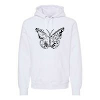 Taylor Ttpd Album Butterfly Silhouette Premium Hoodie