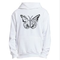 Taylor Ttpd Album Butterfly Silhouette Urban Pullover Hoodie