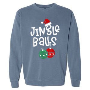 Tinsel Tits And Jingle Balls Funny Matching Christmas Couple Garment-Dyed Sweatshirt