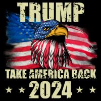 Trump Take America Back 2024 Eagle Usa Flag Impact Tech Backpack