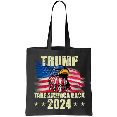 Trump Take America Back 2024 Eagle Usa Flag Bag
