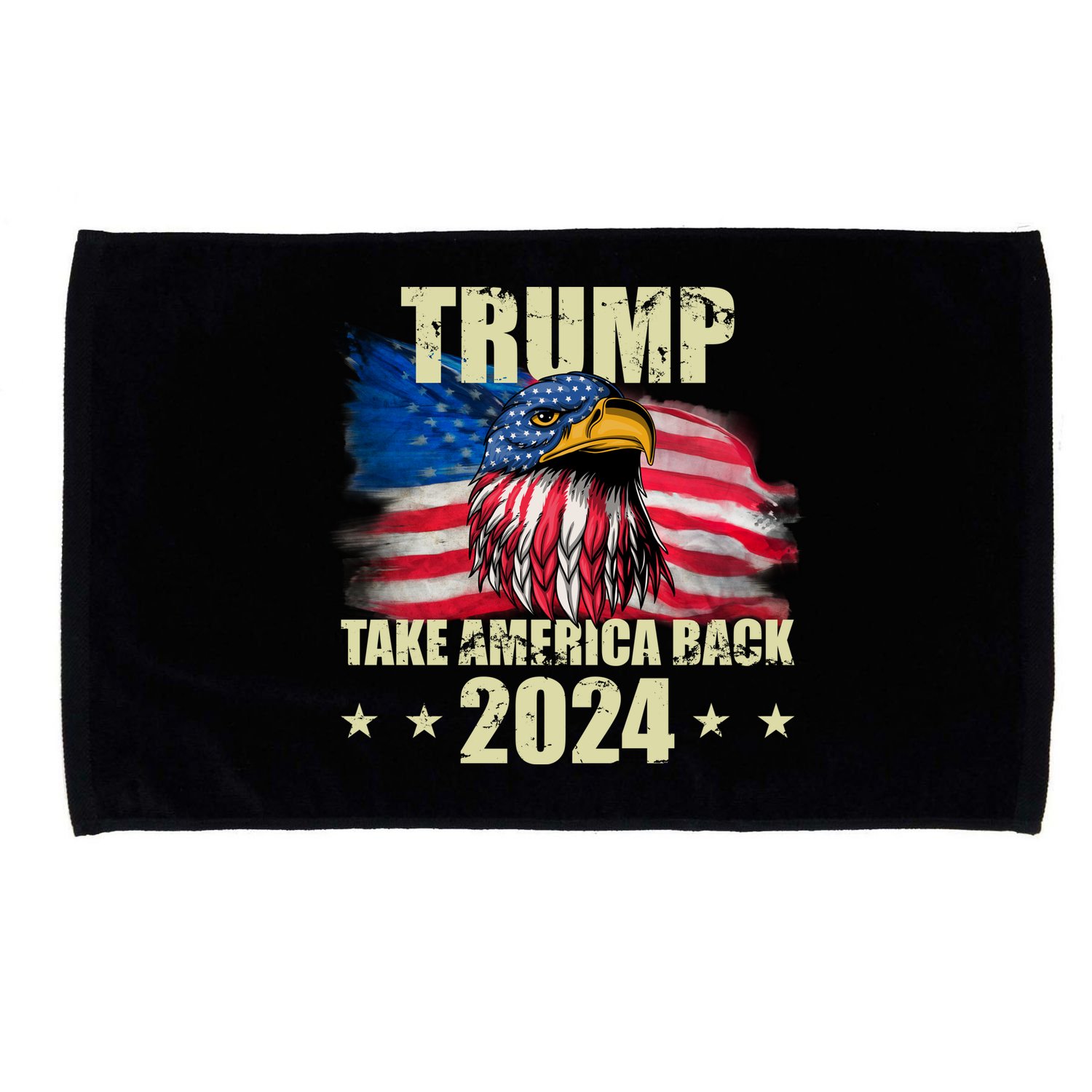 Trump Take America Back 2024 Eagle Usa Flag Microfiber Hand Towel