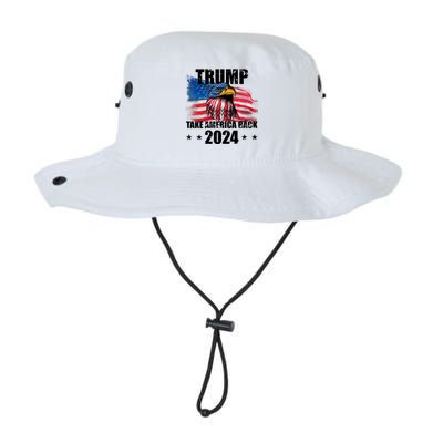 Trump Take America Back 2024 Eagle Usa Flag Legacy Cool Fit Booney Bucket Hat