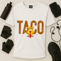 Taco Trump Always Chickens Out Funny Trendy Cooling Performance Crew T-Shirt