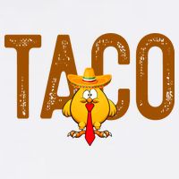 Taco Trump Always Chickens Out Funny Trendy Cooling Performance Crew T-Shirt