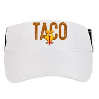 Taco Trump Always Chickens Out Funny Trendy Adult Drive Performance Visor