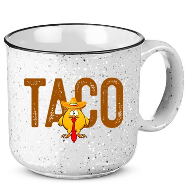 Taco Trump Always Chickens Out Funny Trendy 15oz Campfire Ceramic Mug