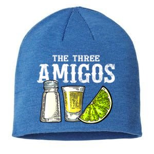 The Three Amigos Lime Salt Tequila Funny Cinco De Mayo Gifts Sustainable Beanie