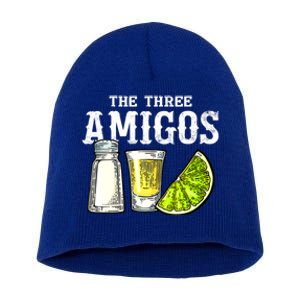 The Three Amigos Lime Salt Tequila Funny Cinco De Mayo Gifts Short Acrylic Beanie