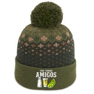 The Three Amigos Lime Salt Tequila Funny Cinco De Mayo Gifts The Baniff Cuffed Pom Beanie