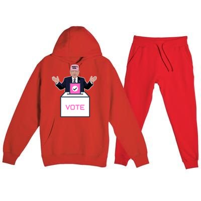 Trump Take America Back DaddyS Home Trump Gift Premium Hooded Sweatsuit Set