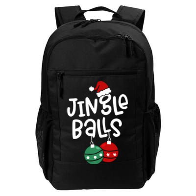 Tinsel Tits Jingle Balls Funny Matching Christmas Couple Chestnuts Daily Commute Backpack